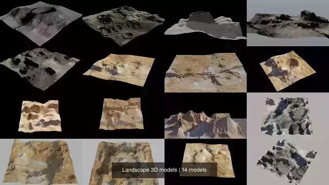 Landscape 3D models 3D Model Collection