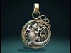 Gecko Pendant 3D print model_1