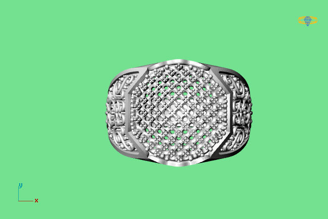 Gents Ring  - STL READY FILES  3D print model_2
