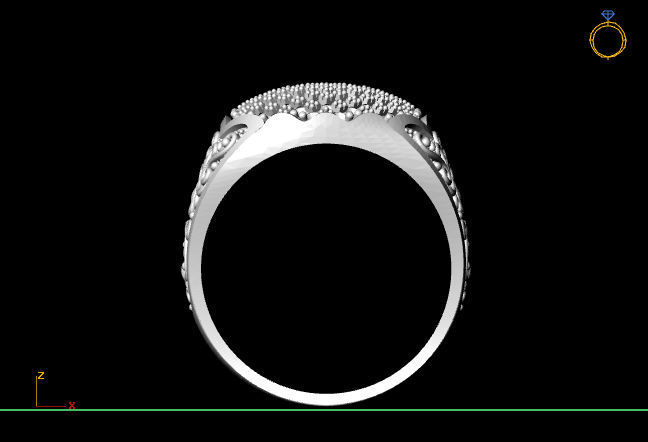 Gents Ring  - STL READY FILES  3D print model_3