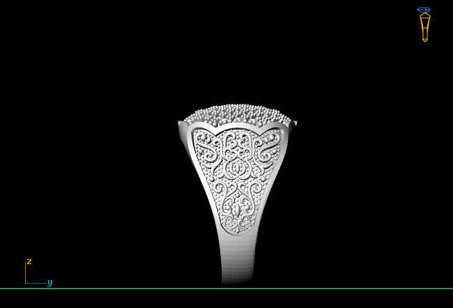Gents Ring  - STL READY FILES  3D print model_4