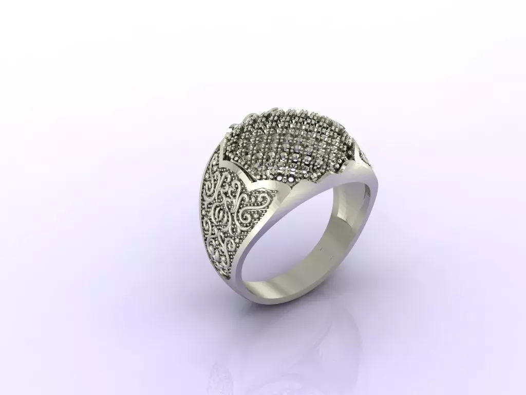 Gents Ring  - STL READY FILES  3D print model_0