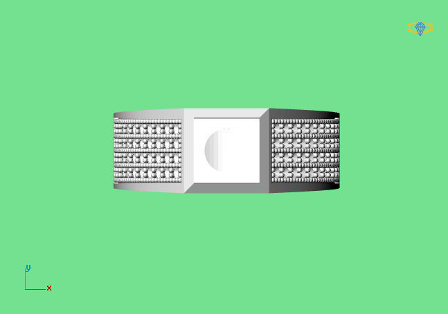 Gents Ring - STL READY FILES 3D print model_2