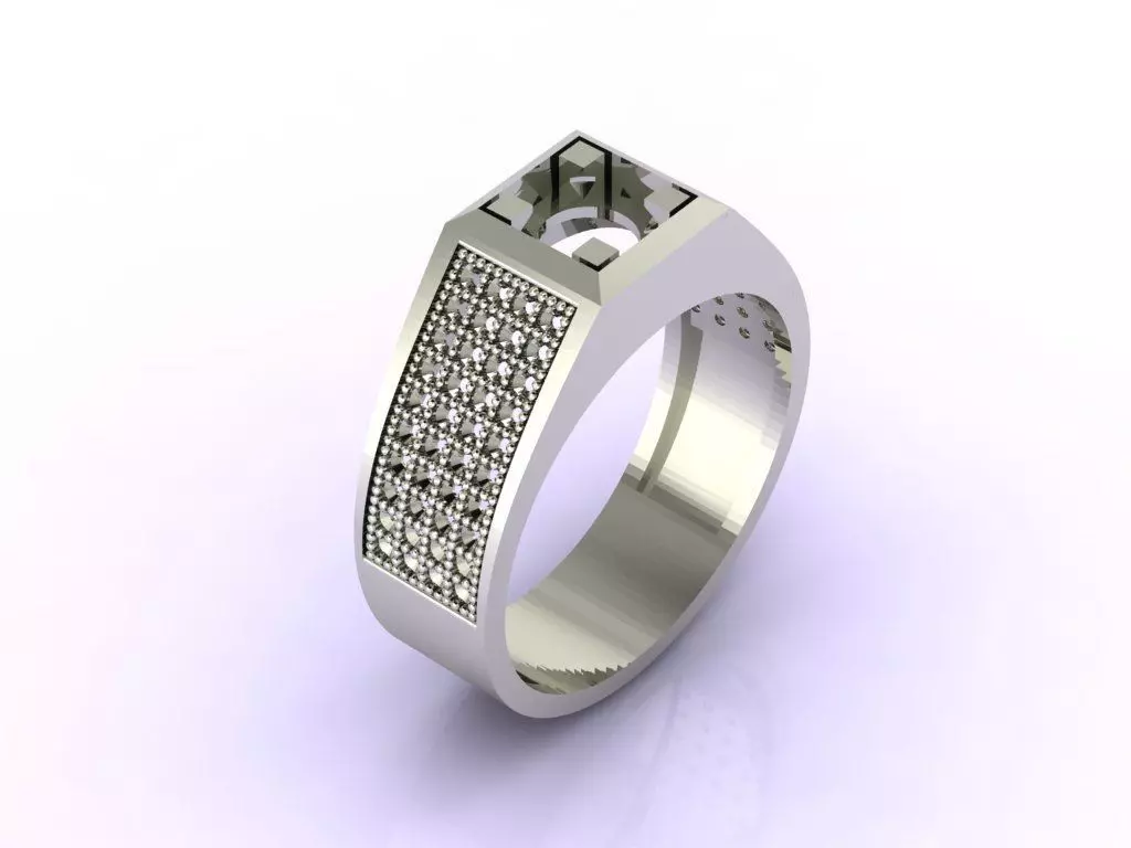 Gents Ring - STL READY FILES 3D print model_0