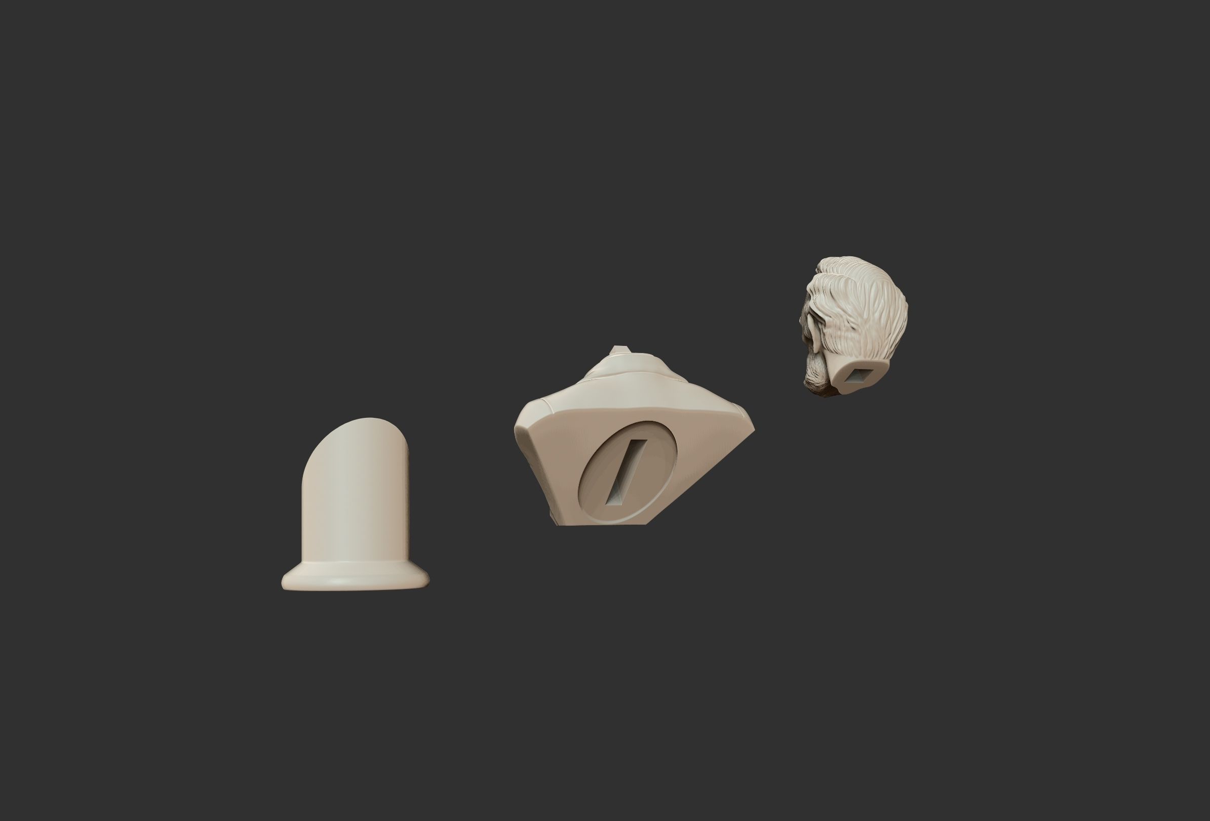 ABRAHAM LINCOLN BUST 3D model_4