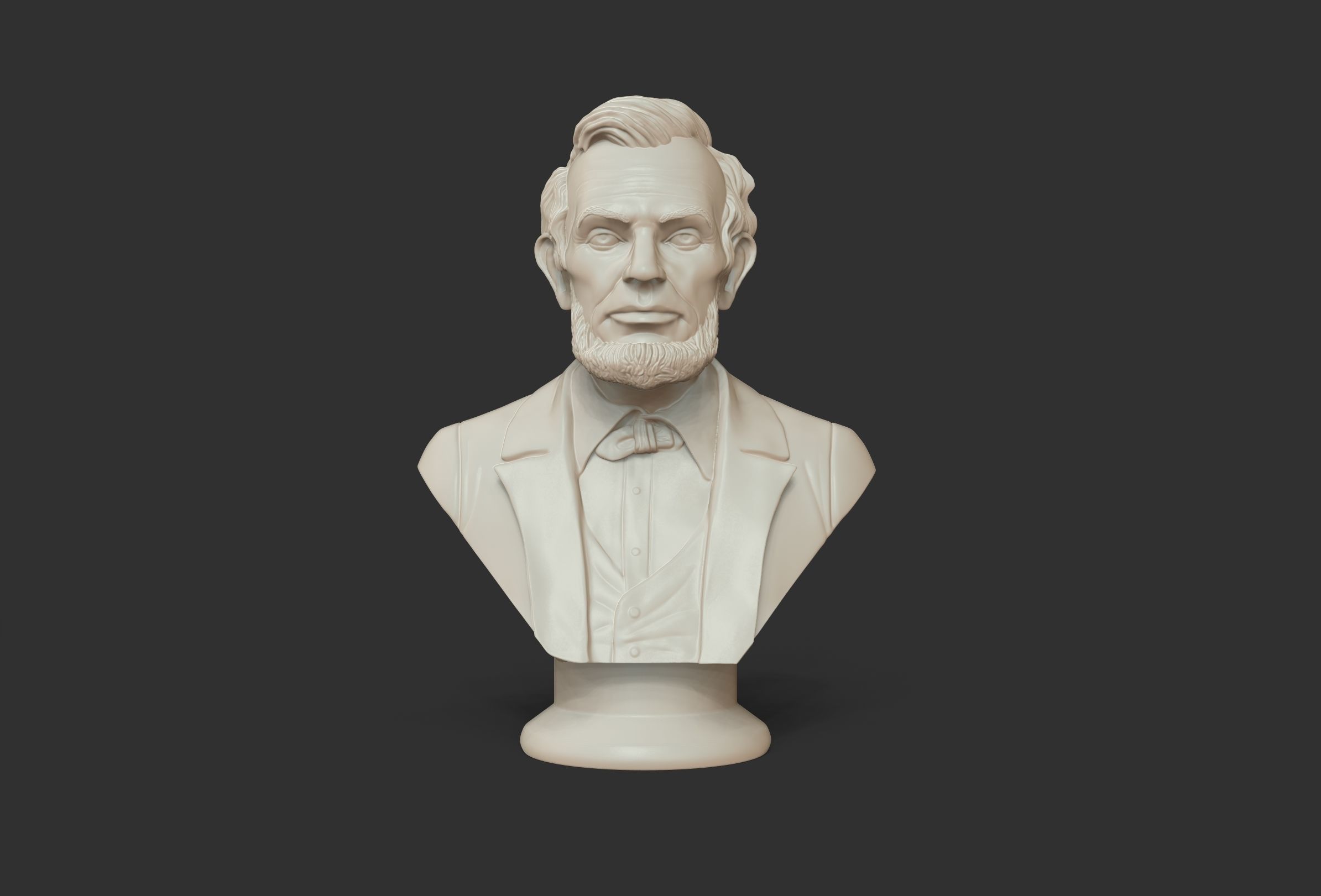 ABRAHAM LINCOLN BUST 3D model_1