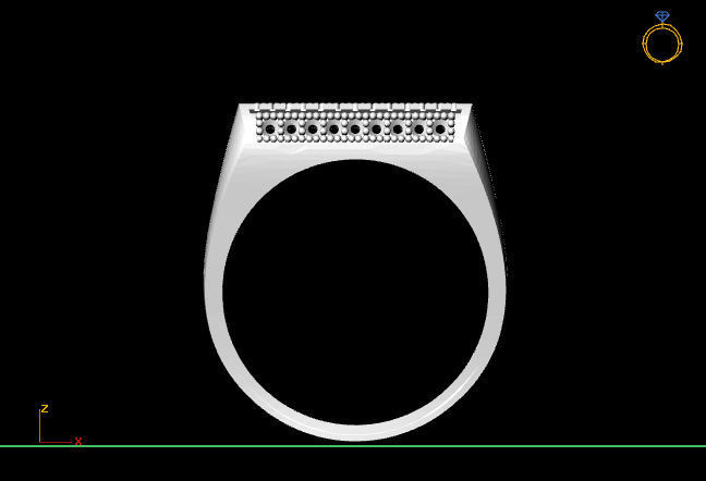 Gents Ring - STL READY FILES 3D print model_3