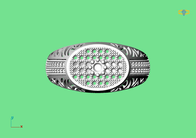 Gents Ring - STL READY FILES 3D print model_2