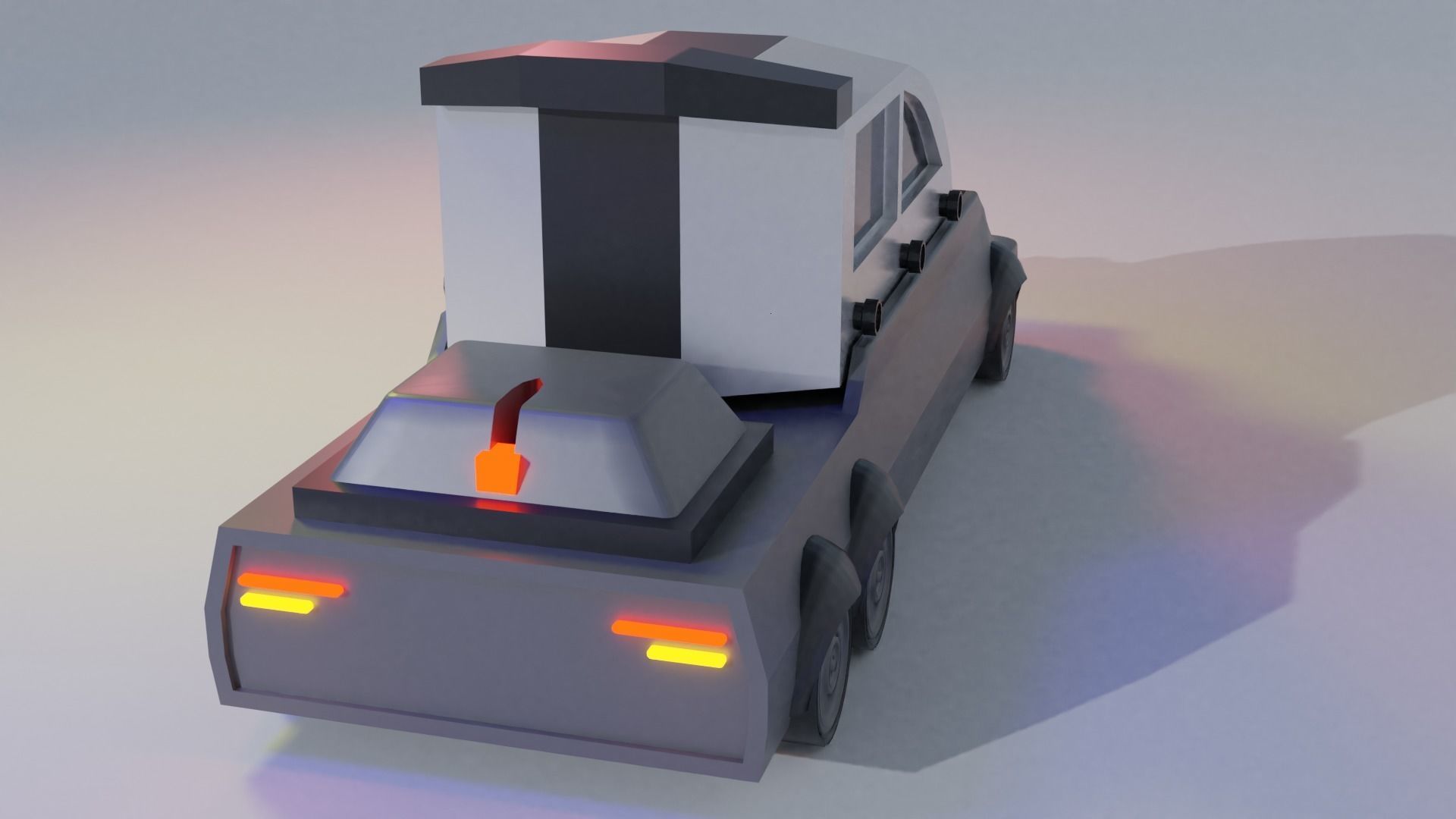 Futuristic Electric Car 3D Model For 3D Printing Animation Film 3D print model_3