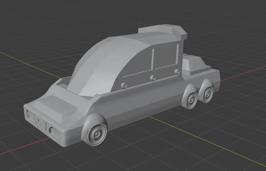 Futuristic Electric Car 3D Model For 3D Printing Animation Film 3D print model_5