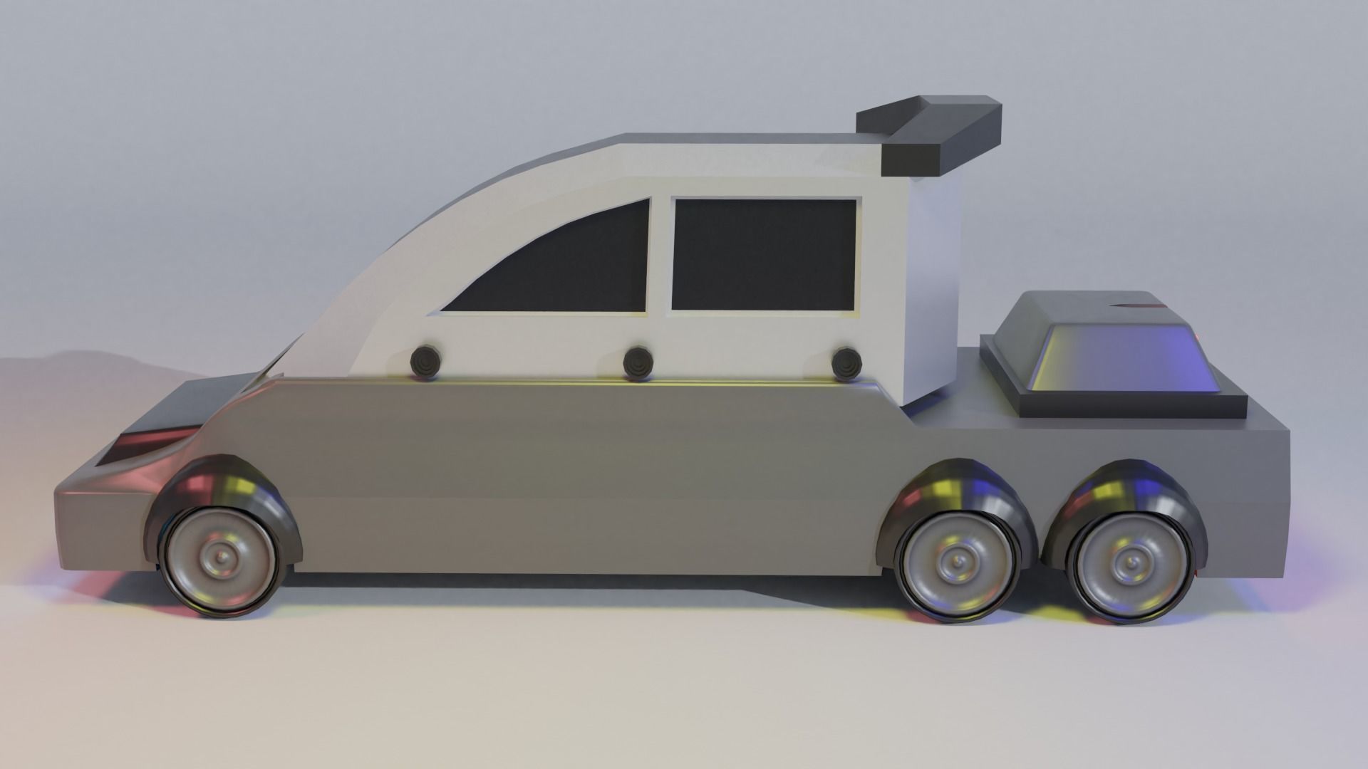 Futuristic Electric Car 3D Model For 3D Printing Animation Film 3D print model_1