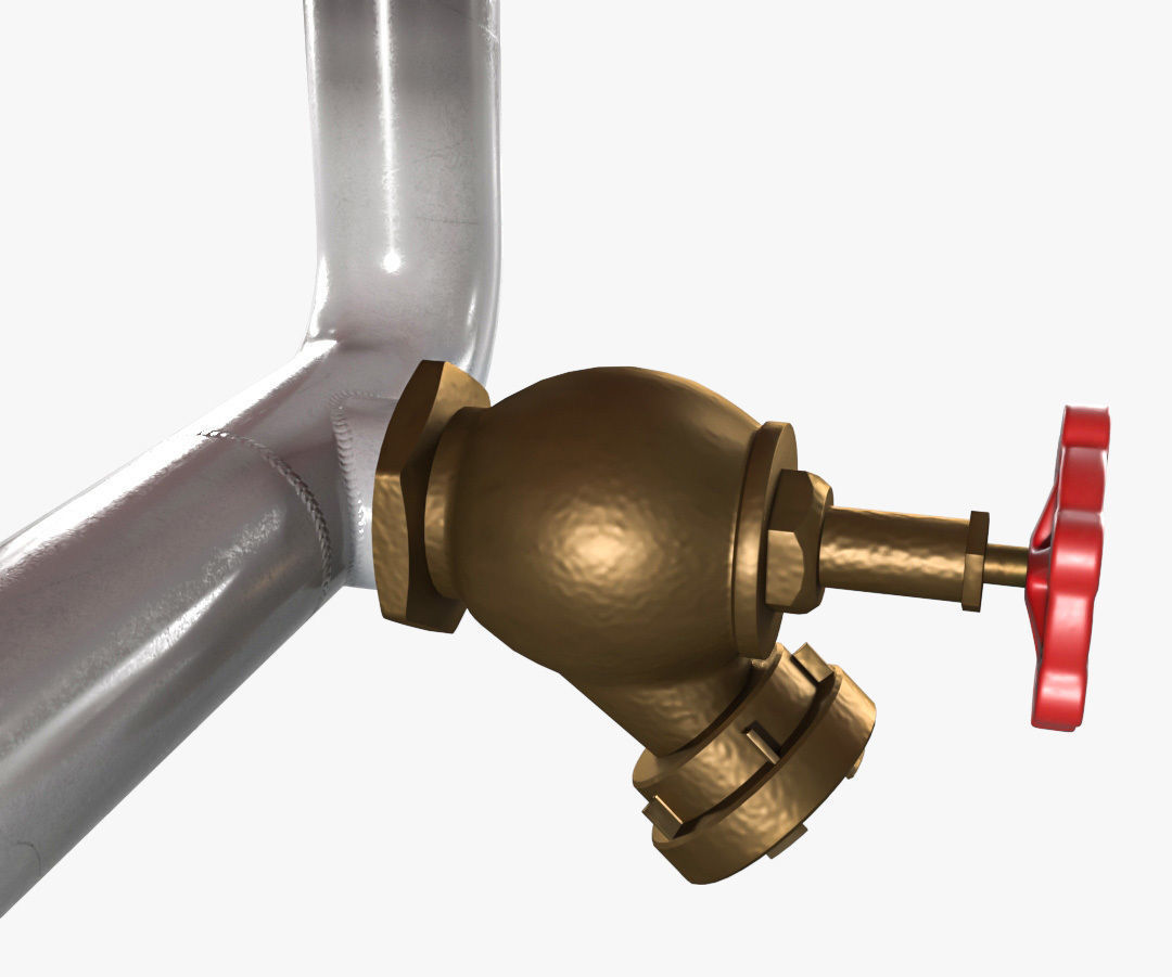 Fire Extinguisher Box Low-poly 3D model_8