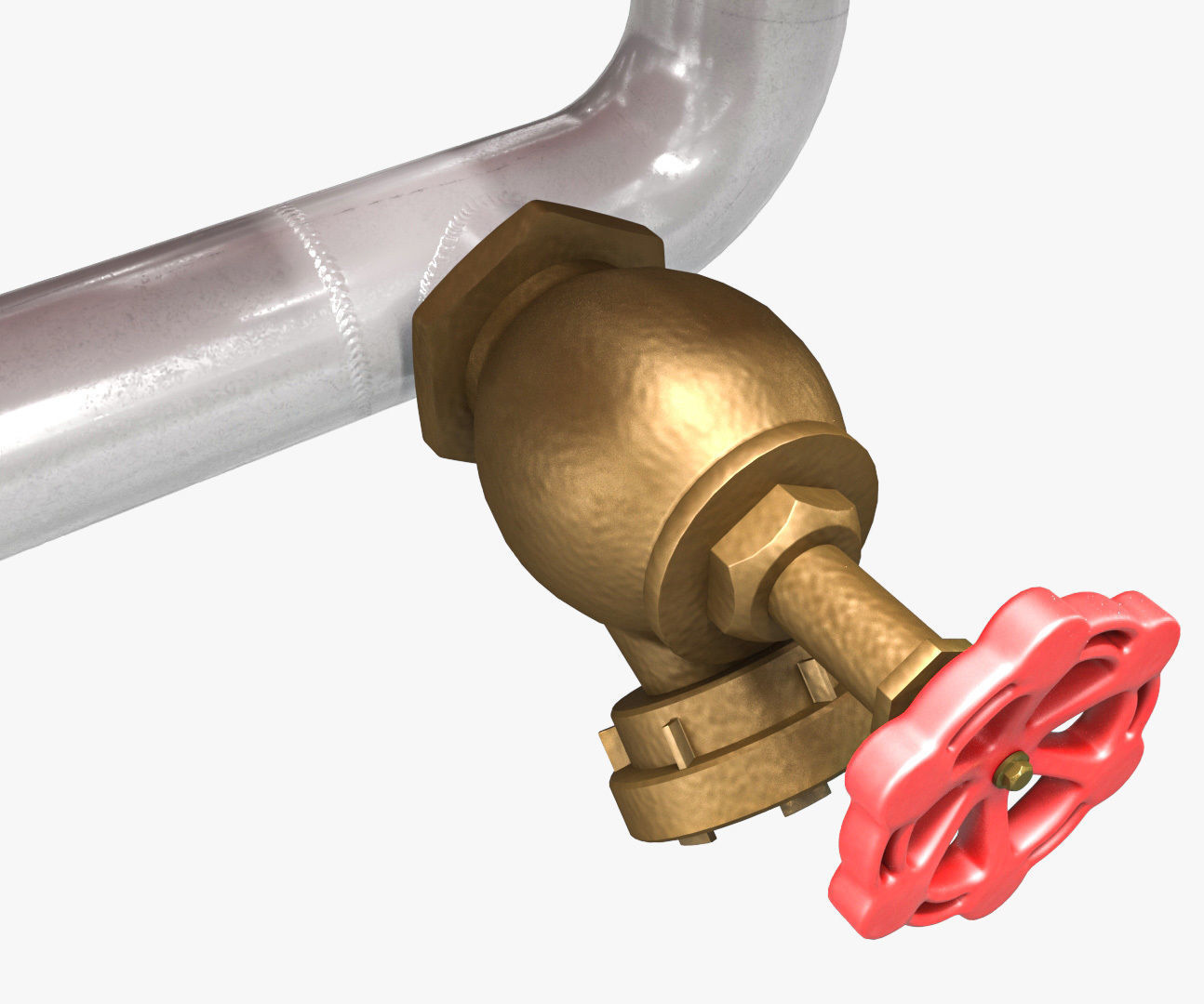 Fire Extinguisher Box Low-poly 3D model_6