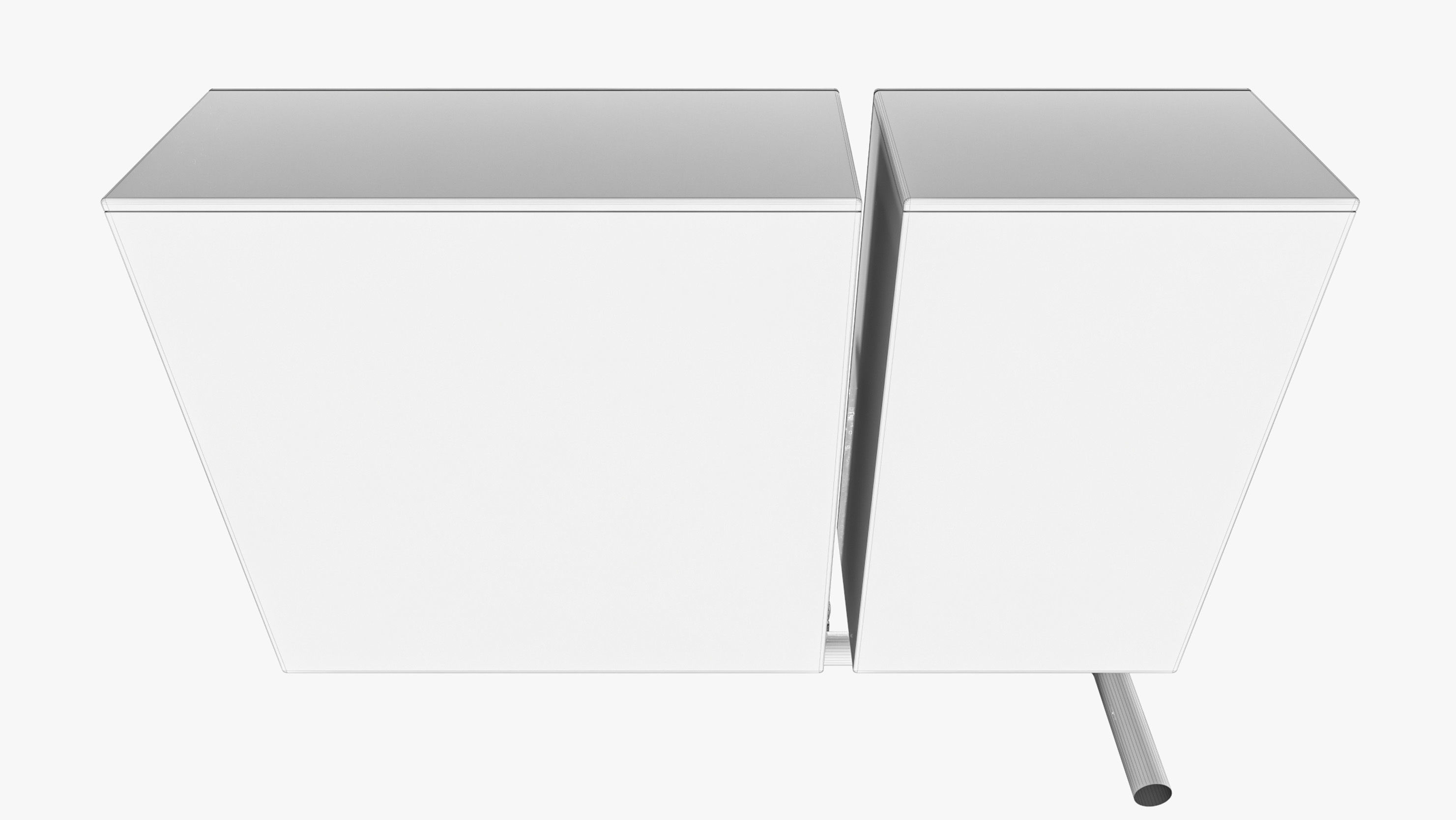 Fire Extinguisher Box Low-poly 3D model_11