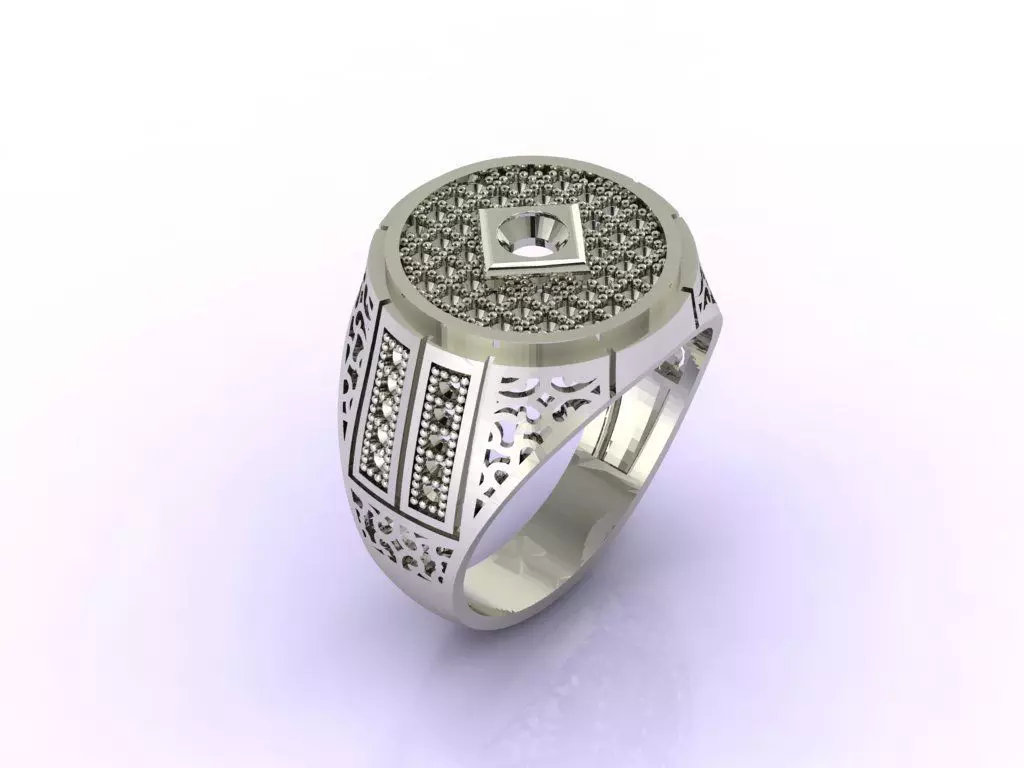 Gents Ring - STL READY FILES 3D print model_0