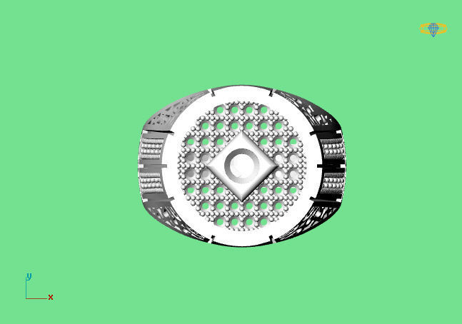 Gents Ring - STL READY FILES 3D print model_2