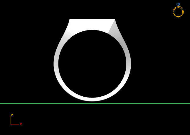 Gents Ring - STL READY FILES 3D print model_3