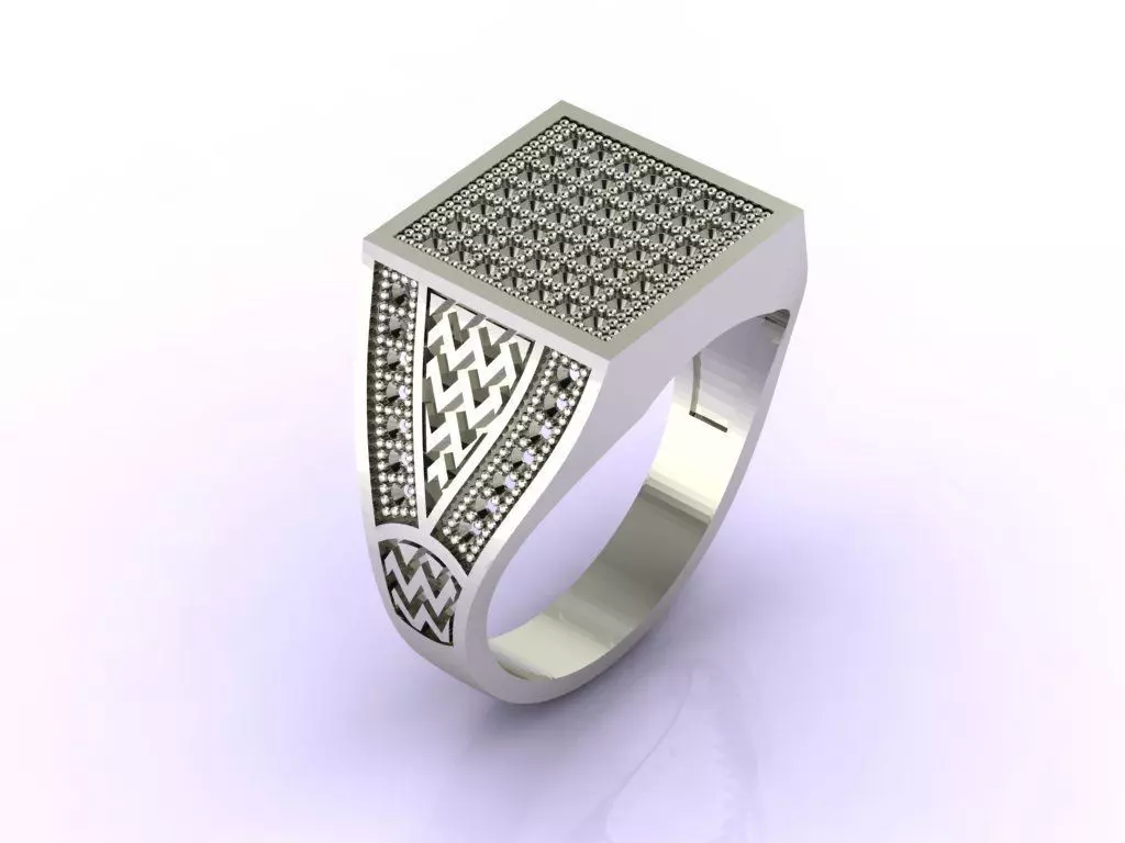 Gents Ring - STL READY FILES 3D print model_0