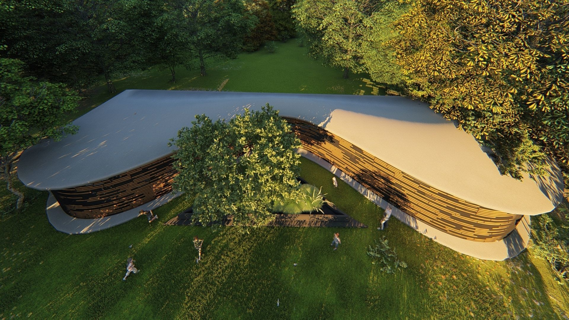 parametric facade design scene  3D print model_12