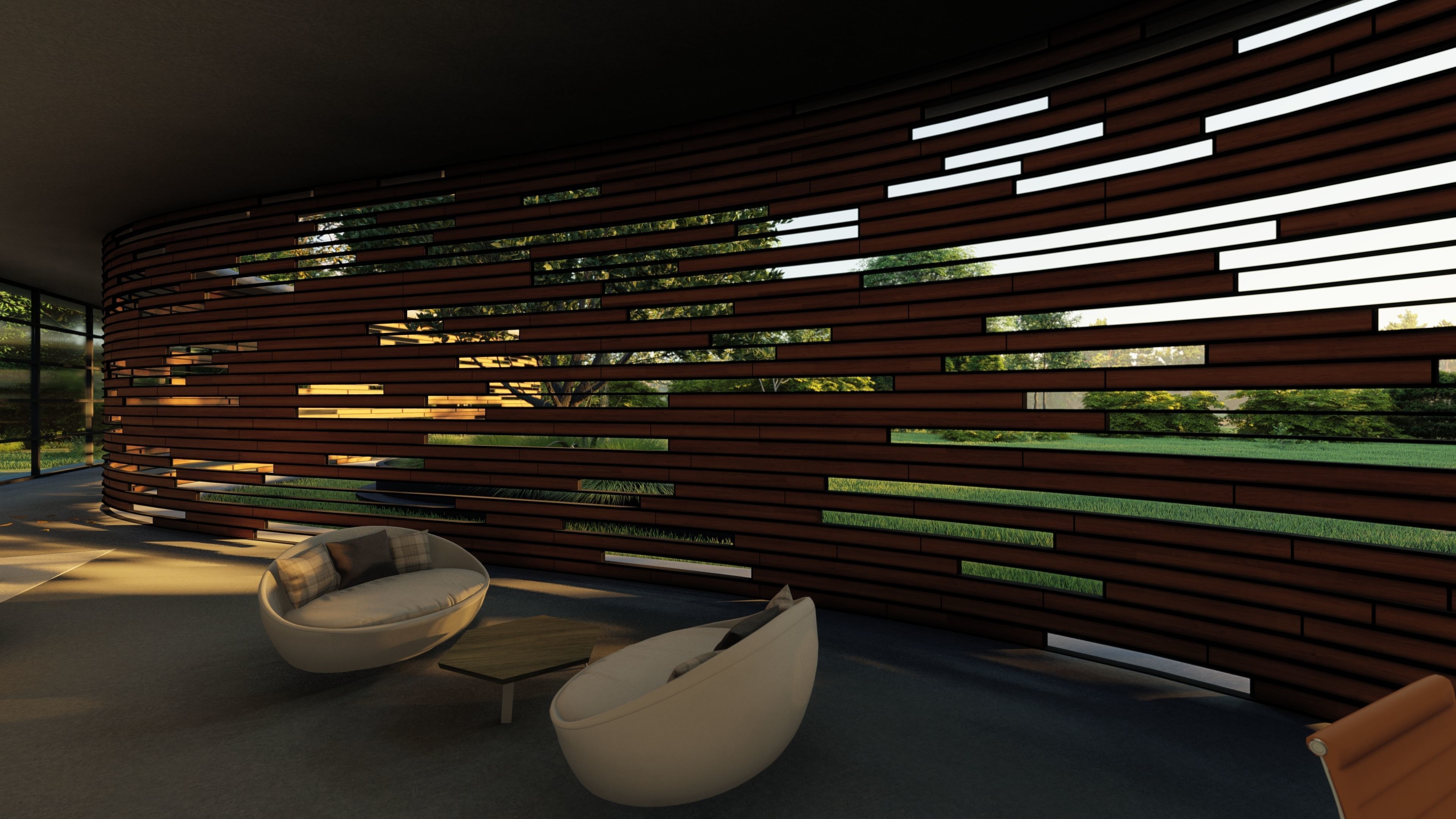 parametric facade design scene  3D print model_7