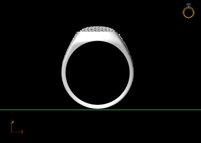 Gents Ring - STL READY FILES 3D print model_3