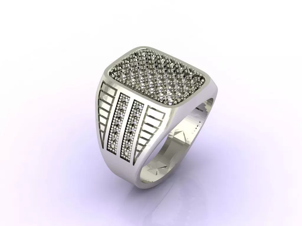 Gents Ring - STL READY FILES 3D print model_0