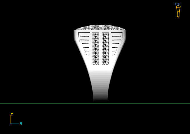 Gents Ring - STL READY FILES 3D print model_4