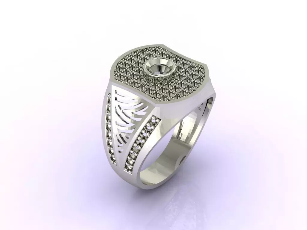 Gents Ring - STL READY FILES 3D print model_0