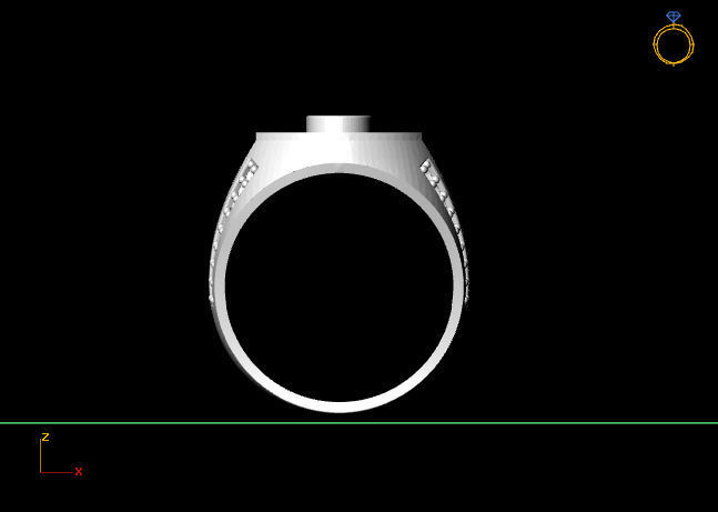 Gents Ring - STL READY FILES 3D print model_3