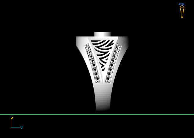 Gents Ring - STL READY FILES 3D print model_4
