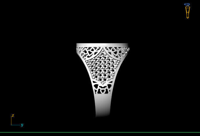Gents Ring - STL READY FILES 3D print model_4