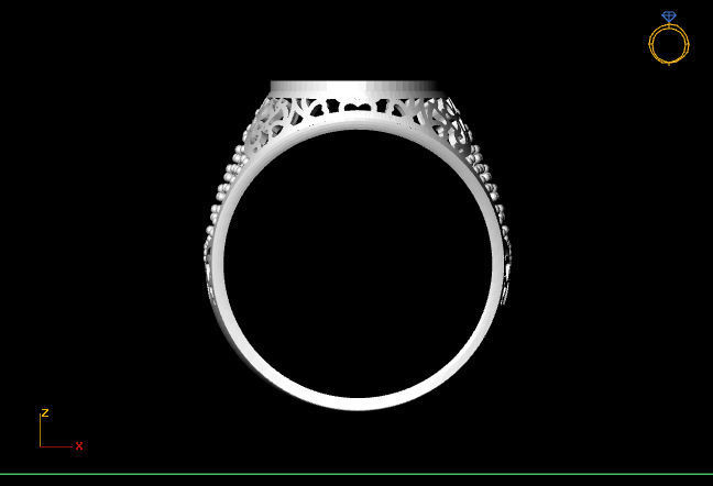 Gents Ring - STL READY FILES 3D print model_3