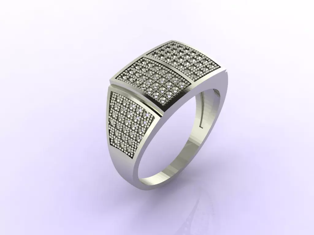 Gents Ring - STL READY FILES 3D print model_0