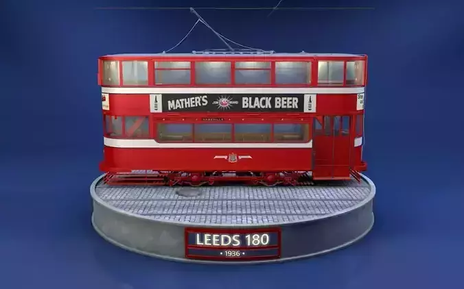 Leeds 180 double-decker tram