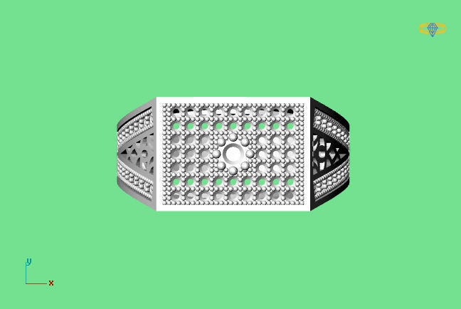 Gents Ring - STL READY FILES 3D print model_2