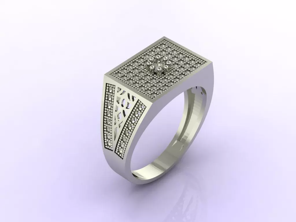 Gents Ring - STL READY FILES 3D print model_0