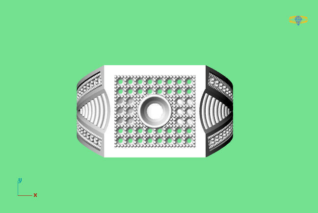 Gents Ring - STL READY FILES 3D print model_2