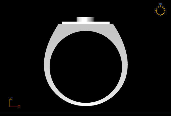 Gents Ring - STL READY FILES 3D print model_3