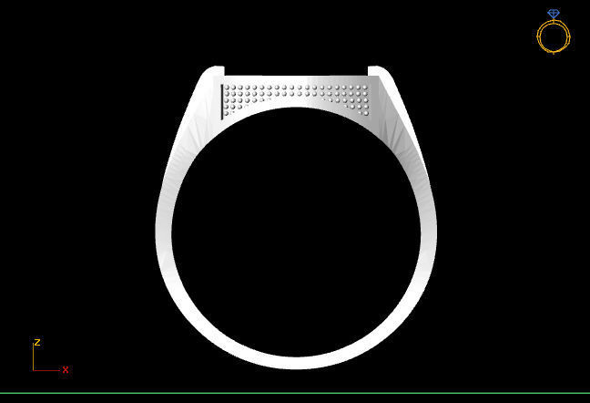 Gents Ring - STL READY FILES 3D print model_3