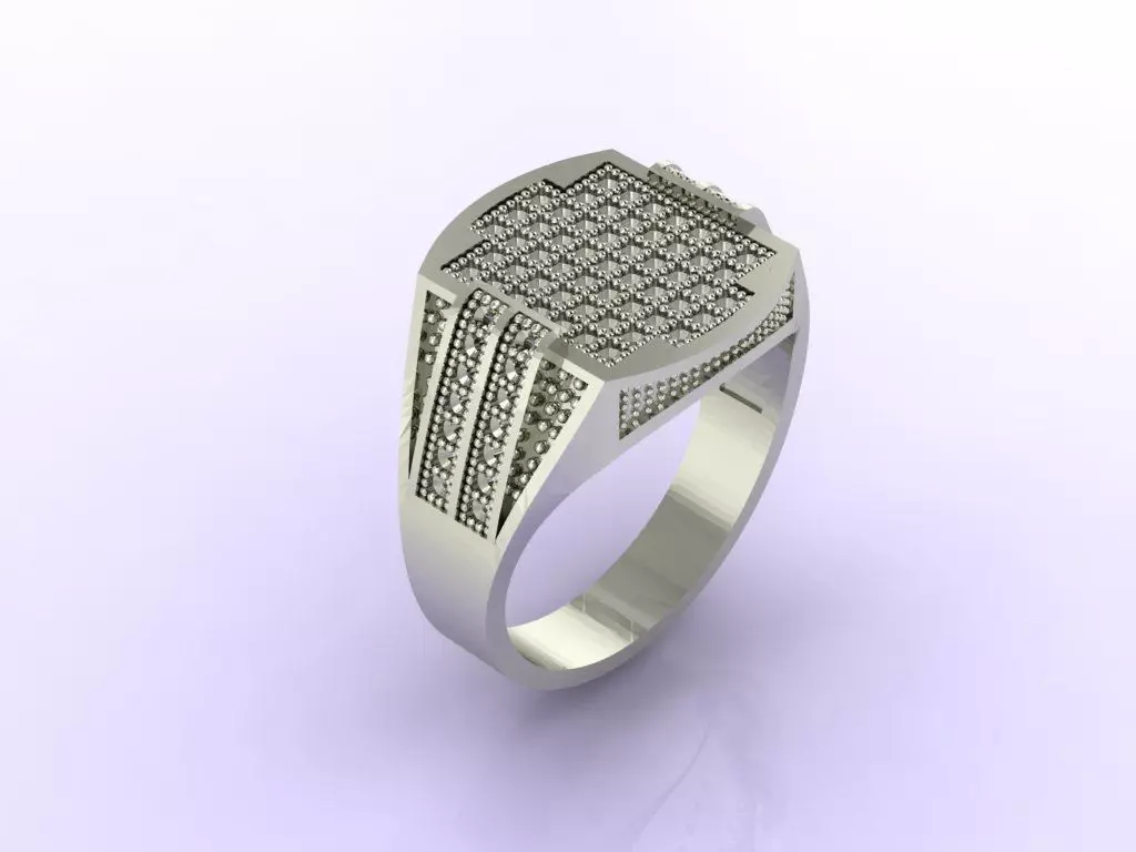 Gents Ring - STL READY FILES 3D print model_0