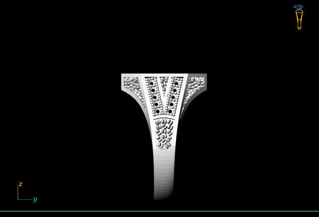 Gents Ring - STL READY FILES 3D print model_4