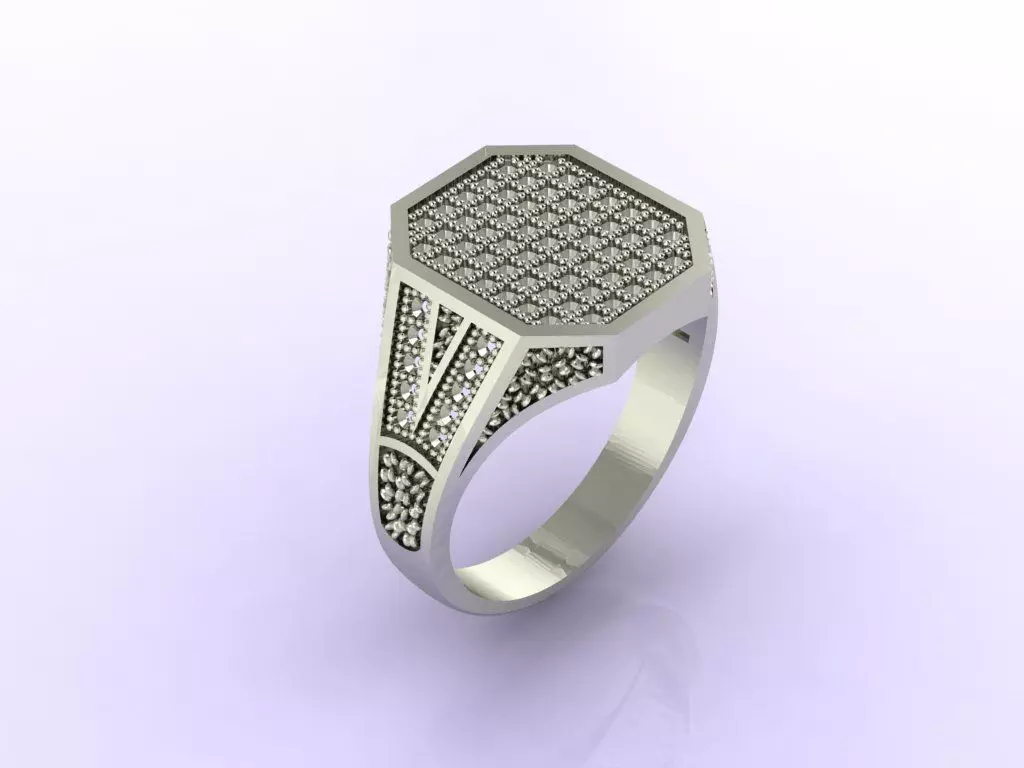 Gents Ring - STL READY FILES 3D print model_0