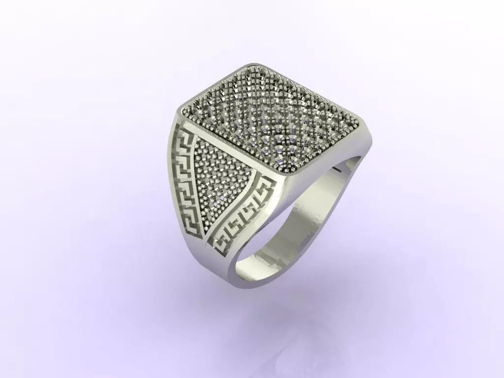 Gents Ring - STL READY FILES 3D print model_0