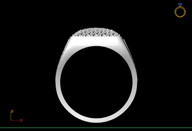 Gents Ring - STL READY FILES 3D print model_3