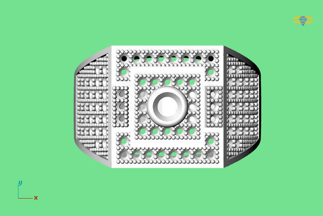 Gents Ring - STL READY FILES 3D print model_2