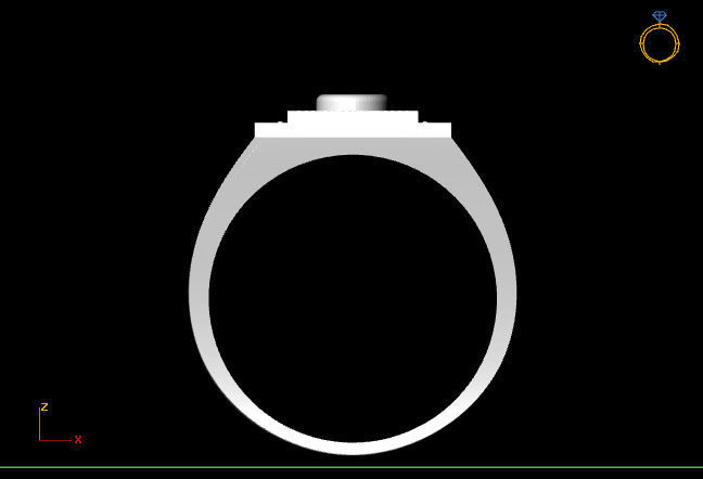 Gents Ring - STL READY FILES 3D print model_3