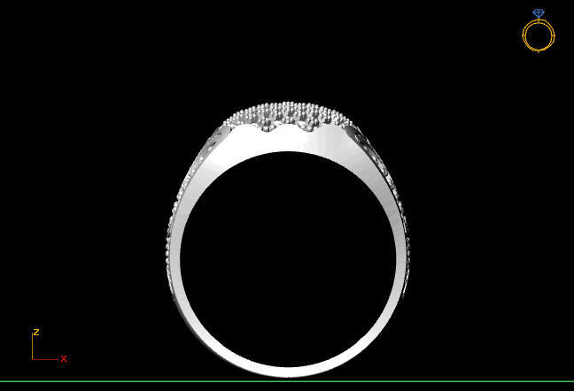 Gents Ring - STL READY FILES 3D print model_3