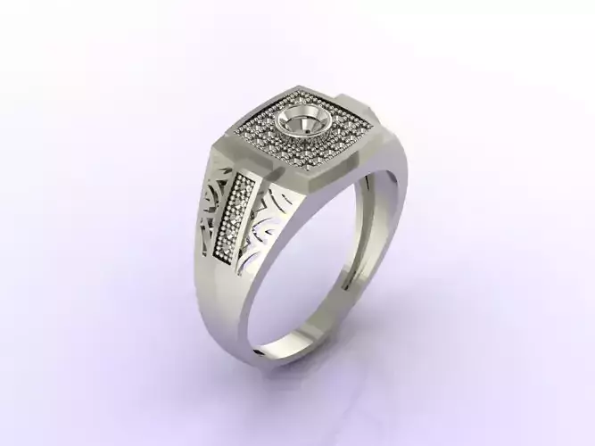 Gents Ring  - STL READY FILES  3D print model