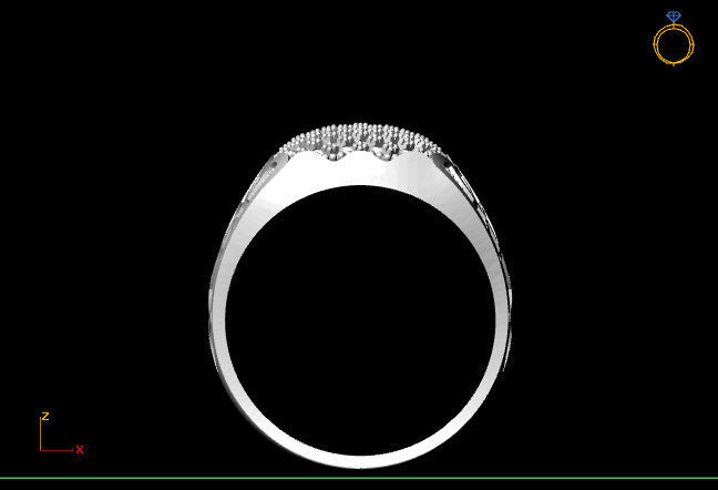 Gents Ring - STL READY FILES 3D print model_3