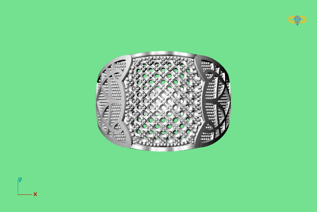 Gents Ring - STL READY FILES 3D print model_2